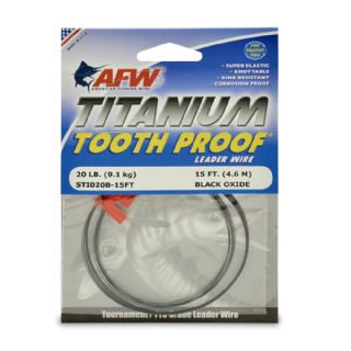 AFW Titanium Tooth Proof Single Strand Leader Wire - 